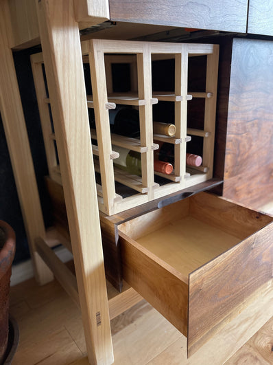 The Mason - Modern Sideboard with Wine Storage