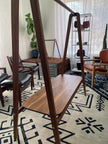 The Basecamp - Handmade Solid Wood A-Frame Wardrobe – Brass Pins, Shelf, Modern Garment Stand